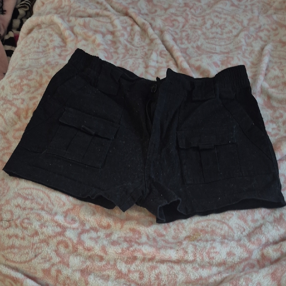 Harper Women's Black Cargo Shorts